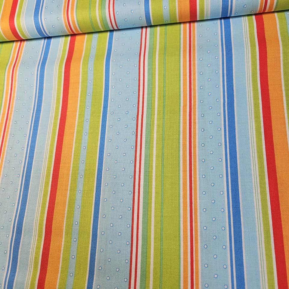 Studio E - ABC Safari Stripe 100% Cotton Fabric
