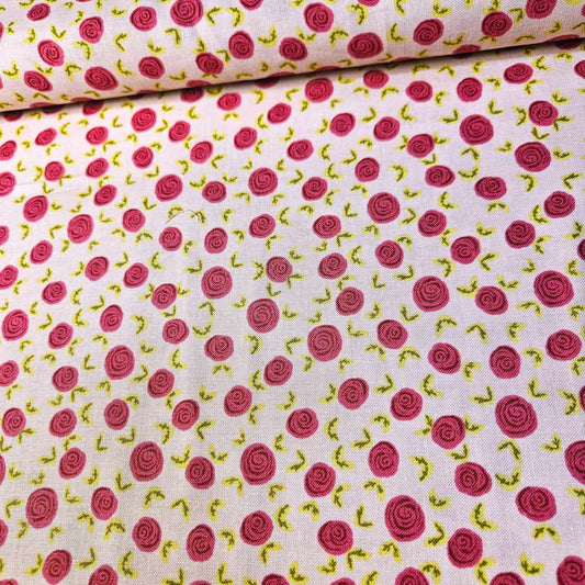 Stof - Sweet Princess Rose Pink Blush 100% Cotton Fabric