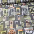 Stof - Loft Life Door to Door Black 100% Cotton Fabric
