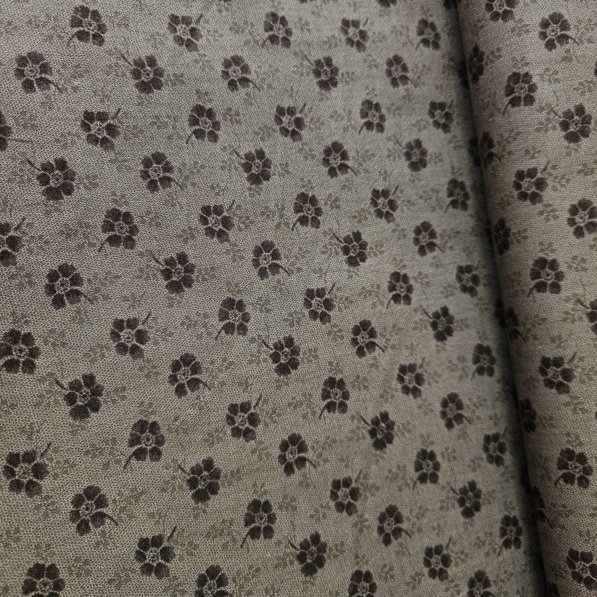 Quilt Gate - Gentle Flowers Brown GF5940-16 100% Cotton Fabric