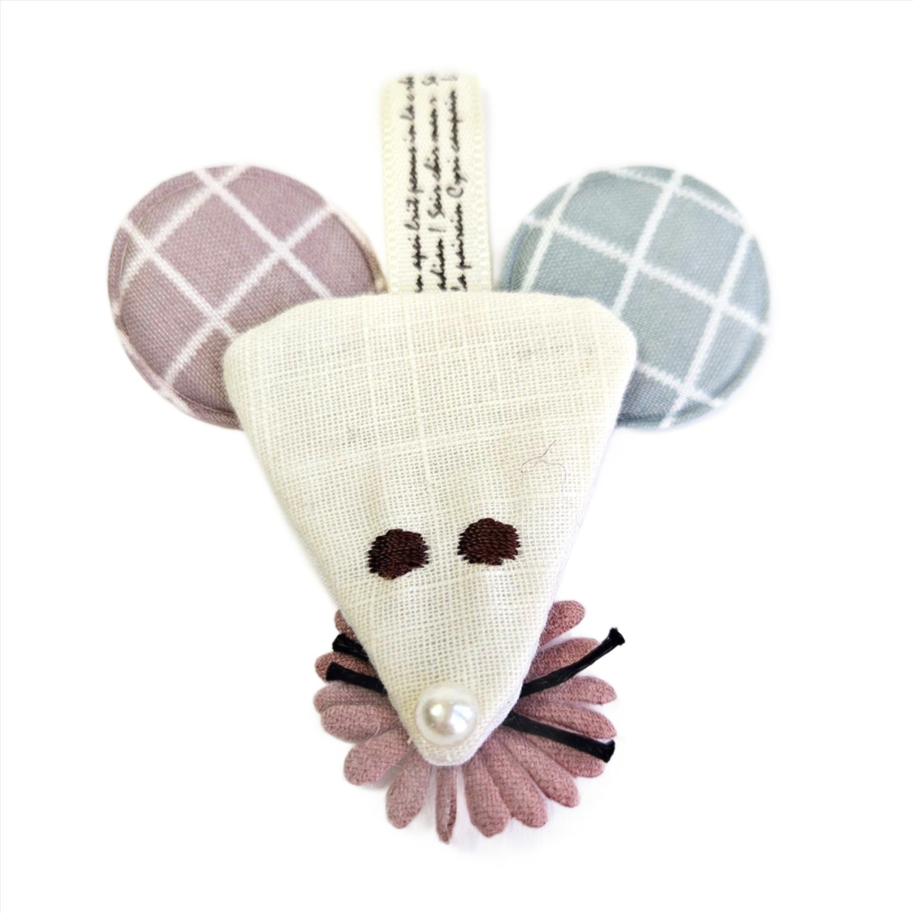 Quilted Sew-on Applique - Mouse Small