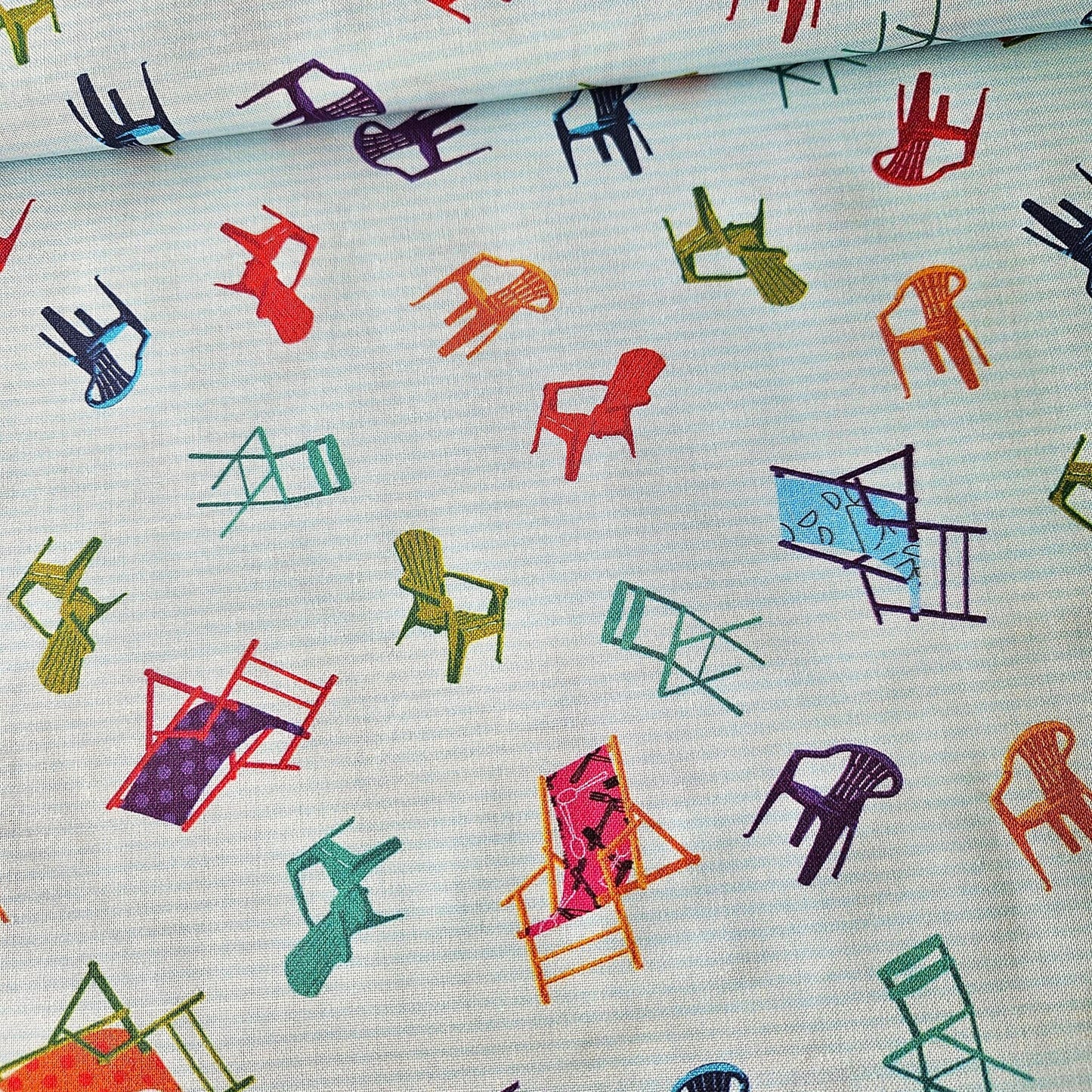 Stof - Happiest Little Camper Camp Chairs 100% Cotton Fabric