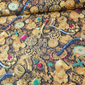 Kanvas - Buried Treaure Pirates 100% Cotton Fabric - Crafts and Quilts