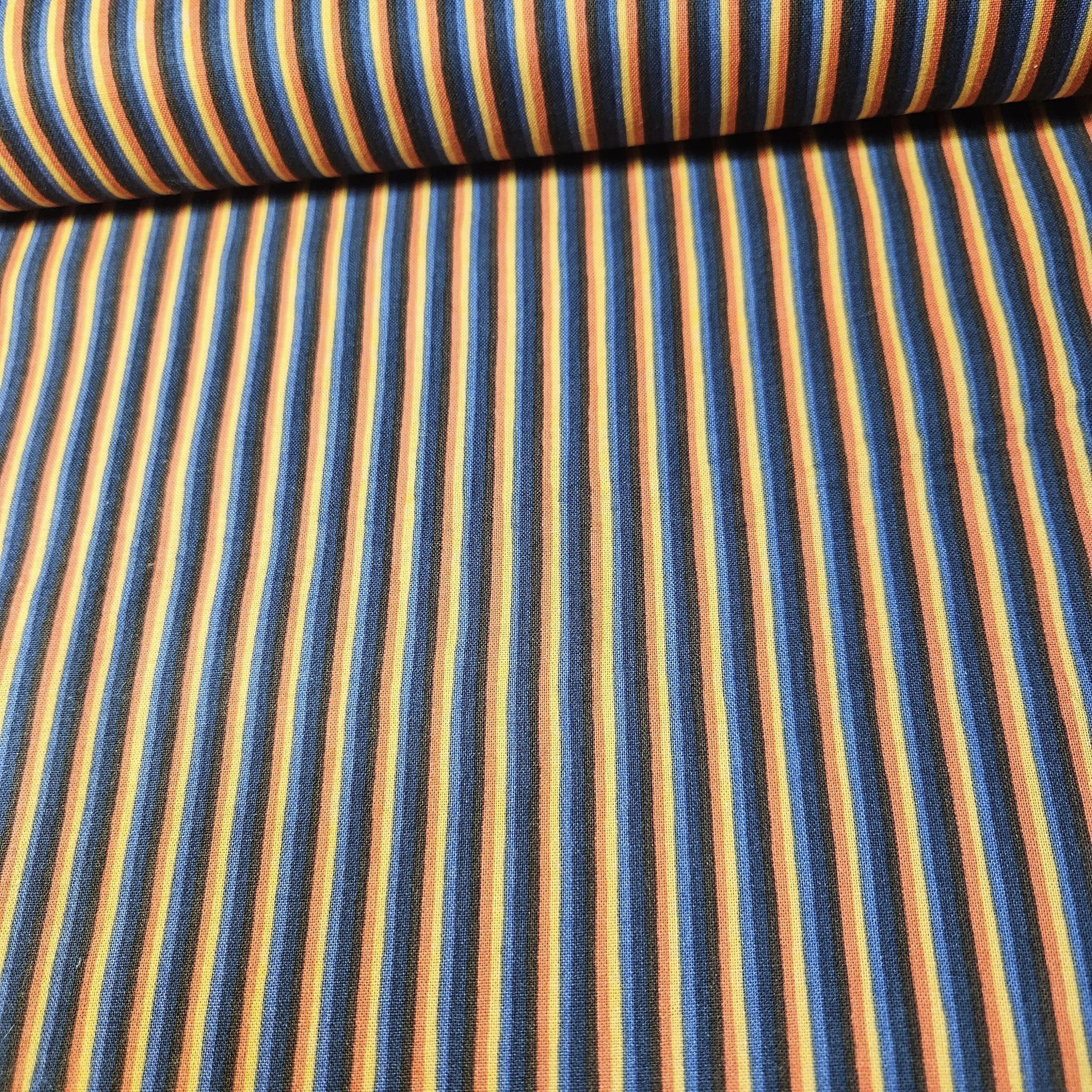 Paintbrush Studio - Bluebird Serenade Stripe 100% Cotton Fabric