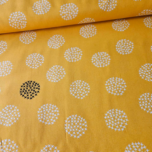 Stof - Kira Yellow MS 1523 100% Cotton Fabric