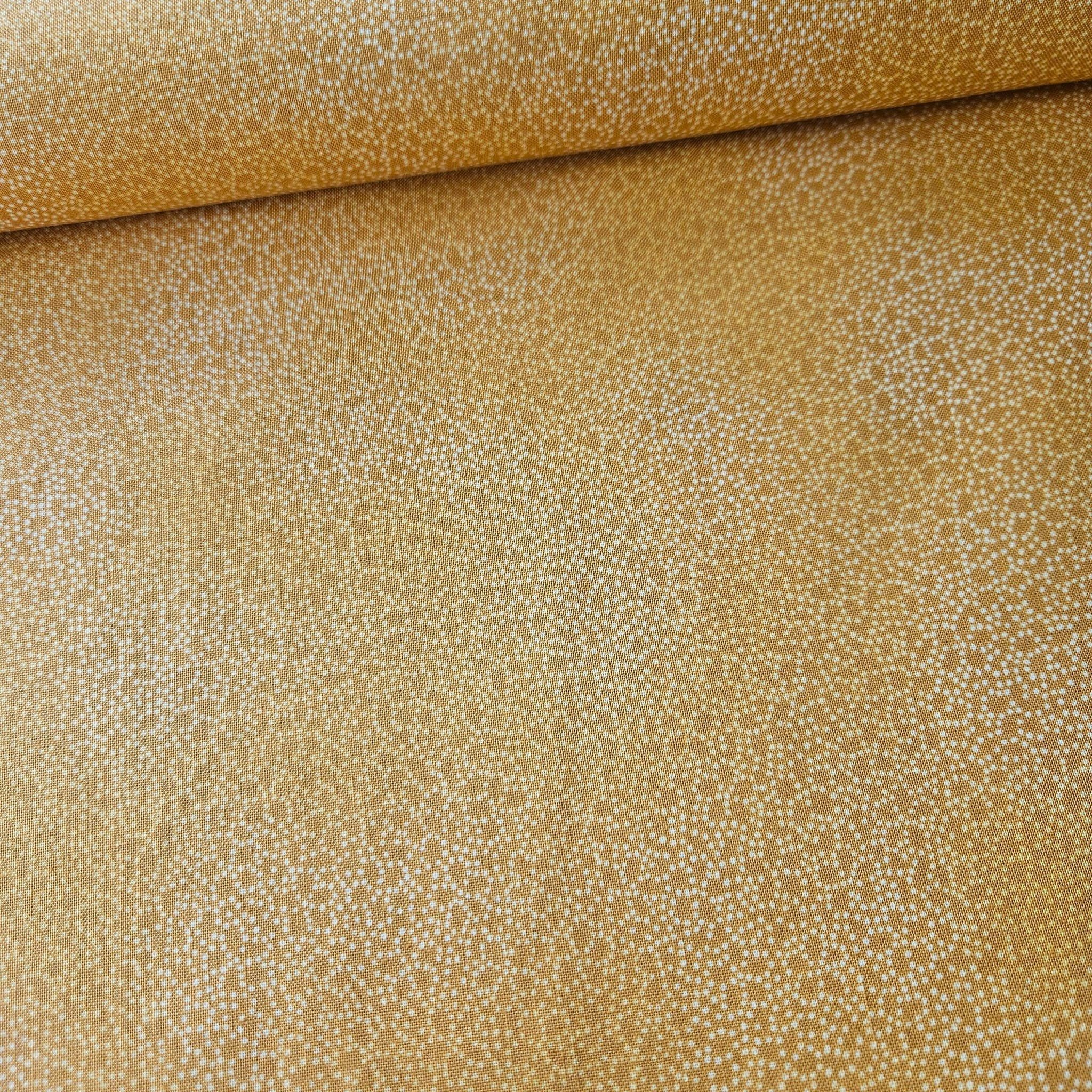 Stof - Basic Twist Dainty Dot Blender Sunflower 4513-300 100% Cotton Fabric