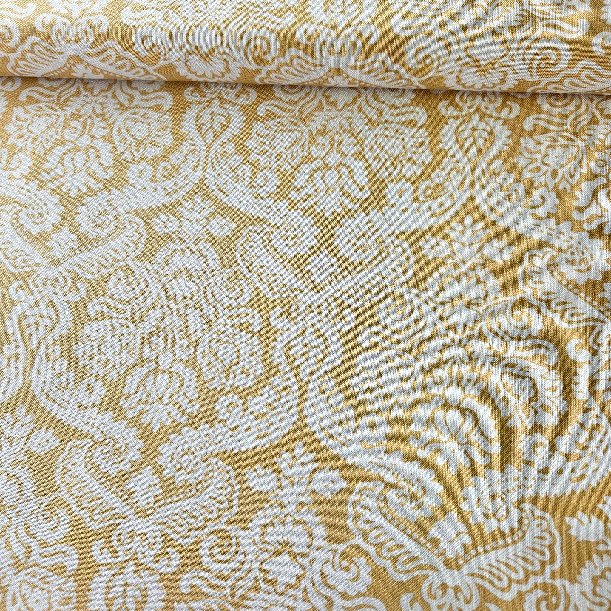 Michael Miller - Dainty Damask Neutral 100% Cotton Fabric