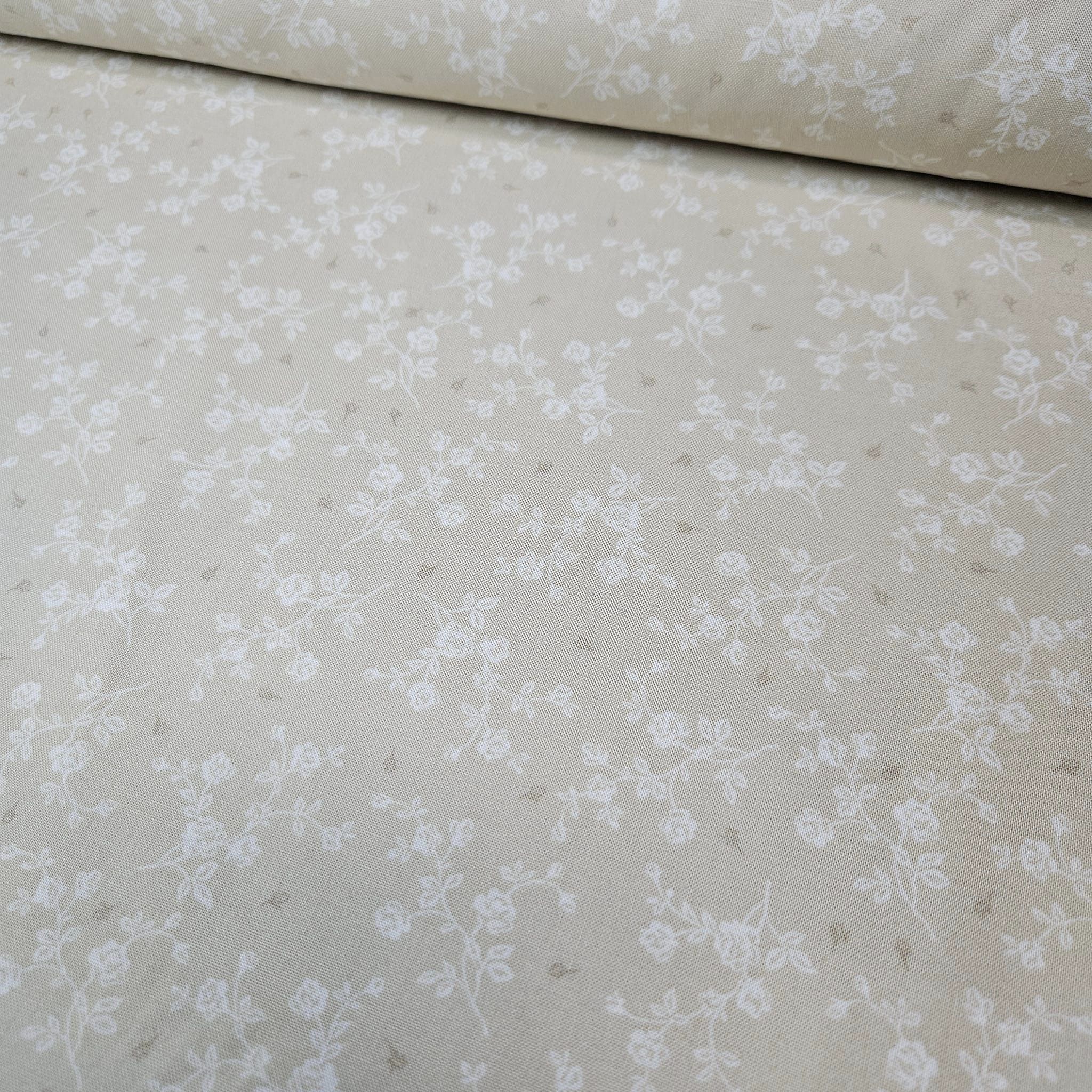 Stof - Vintage Roses Neutral Blender 100% Cotton Fabric