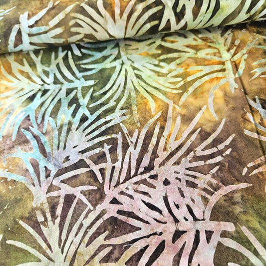 Indonesian Bali Batik - Pine Needles 100% Cotton Fabric
