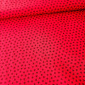 Stof - Basic Red Little Leaf 100% Cotton Fabric