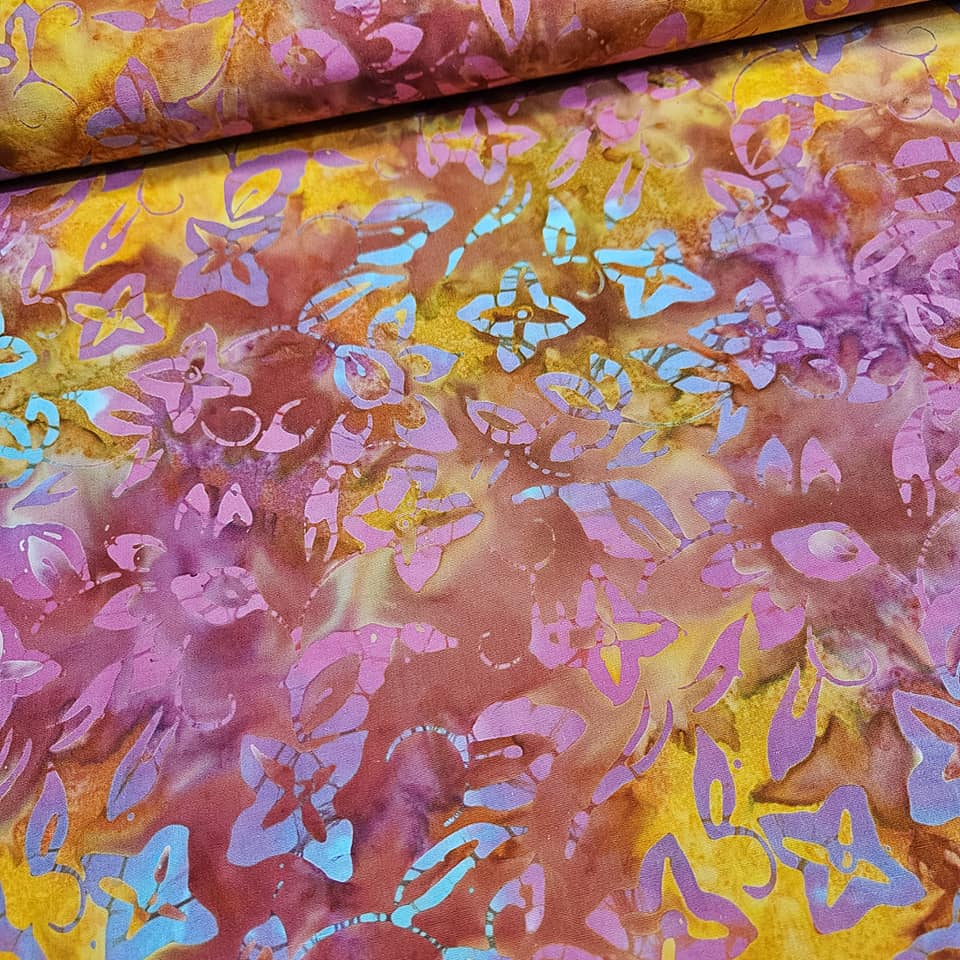 Indonesian Bali Batik - Jasmine 1 100% Cotton Fabric