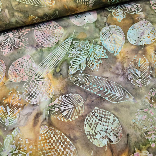 Indonesian Bali Batik - Forest Green 100% Cotton Fabric