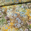Indonesian Bali Batik - Fallen Leaves Khaki 100% Cotton Fabric - Crafts and Quilts