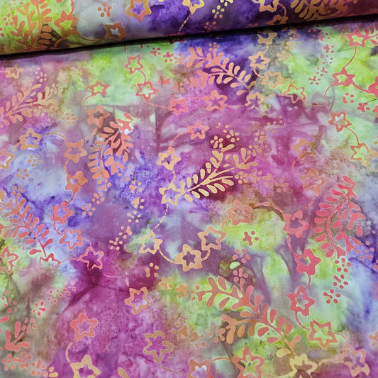 Indonesian Bali Batik - Twilight Stars 3 100% Cotton Fabric