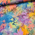 Indonesian Bali Batik - Paradise Flower Blue Multi 100% Cotton Fabric - Crafts and Quilts