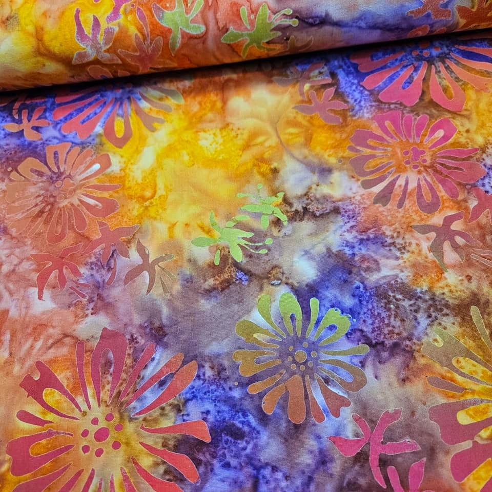 Indonesian Bali Batik - Marguerite 3 100% Cotton Fabric