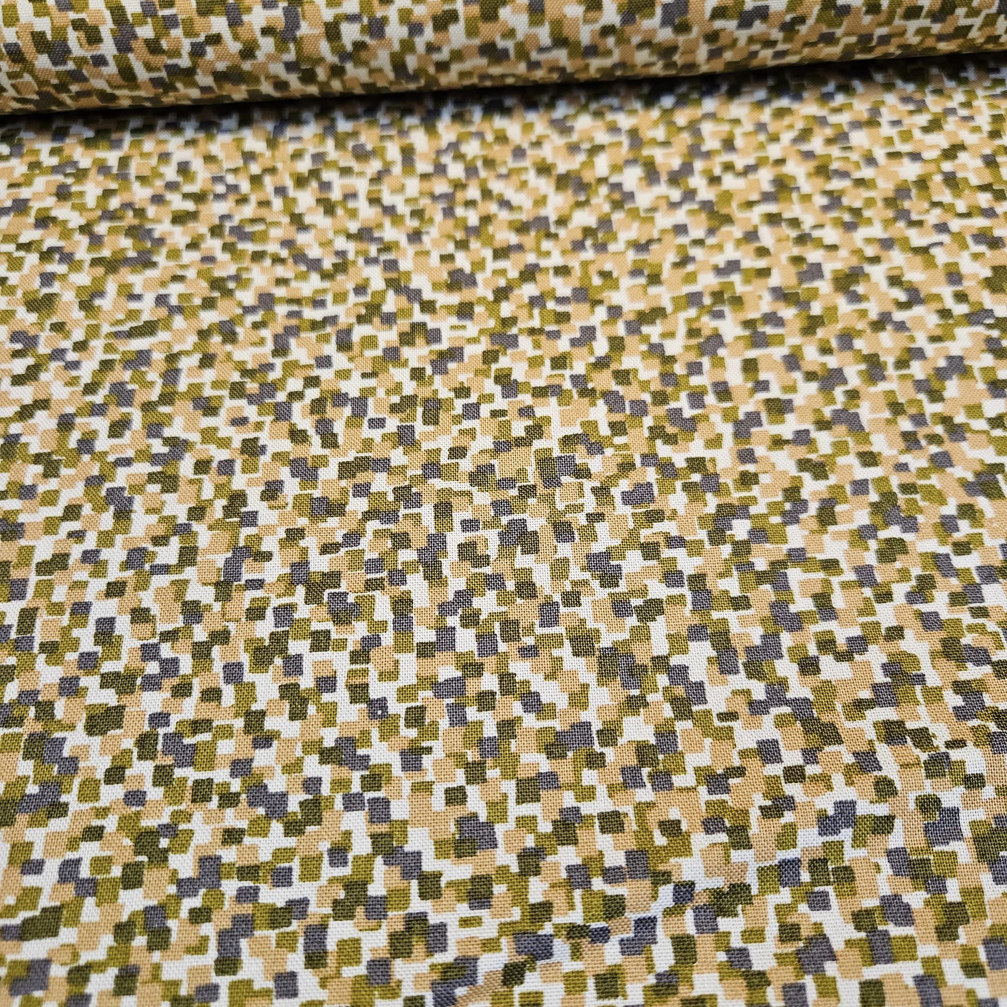 Stof - Live City Mosaic Beige HC4503 100% Cotton Fabric