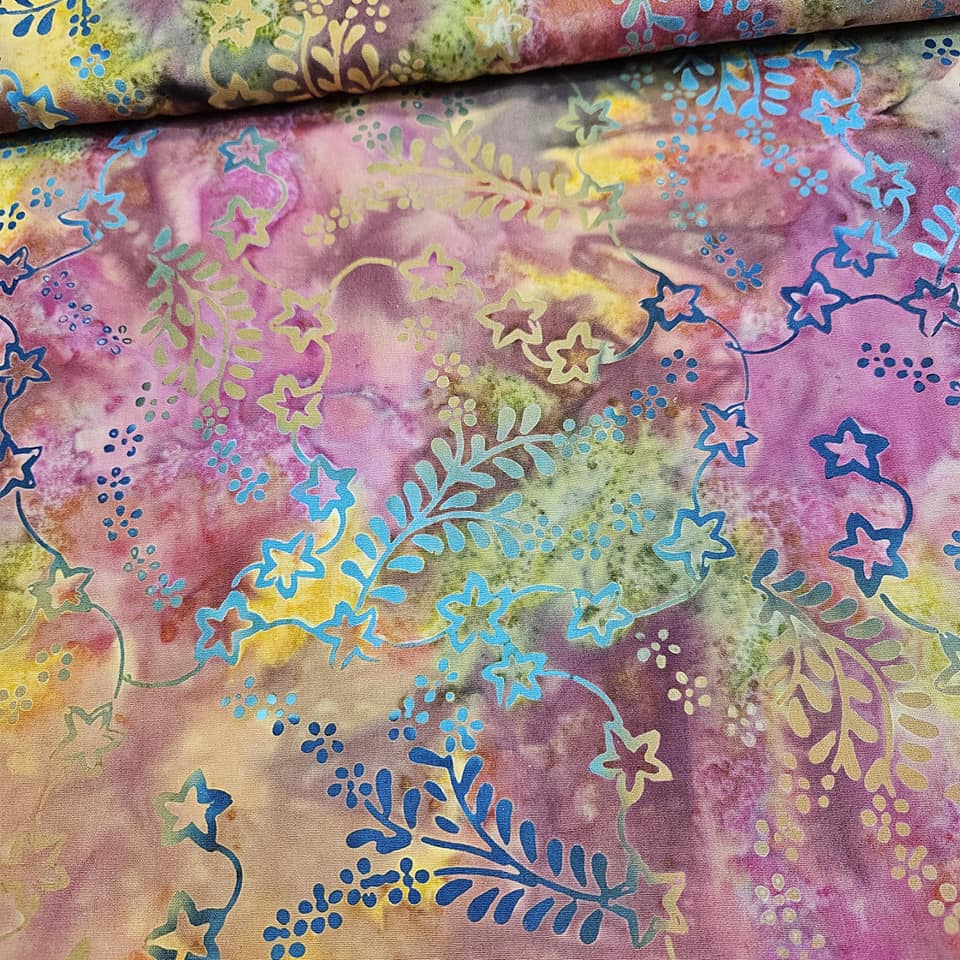 Indonesian Bali Batik - Twilight Stars 2 100% Cotton Fabric