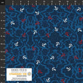 Stof - True Blue Sea Anchors 4502-029 100% Cotton Fabric