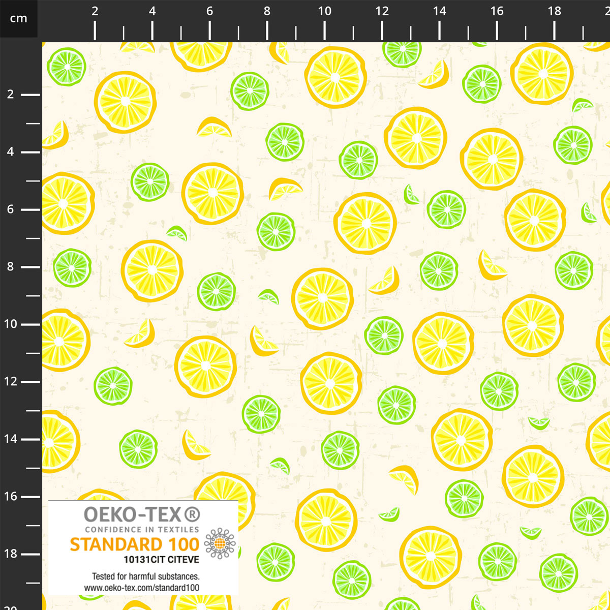 Stof - Citronella Bloom Lemon Lime 4502-156 100% Cotton Fabric