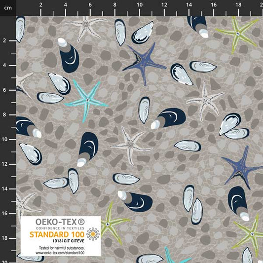 Stof - Sea the Ocean Mussels 4502-378 100% Cotton Fabric
