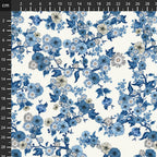 Stof - Blue and Marble 4502-868 100% Cotton Fabric