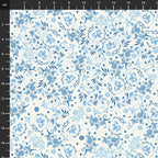 Stof - Blue and Marble 4502-871 100% Cotton Fabric