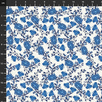 Stof - Blue and Marble 4502-872 100% Cotton Fabric