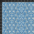 Stof - Blue and Marble 4502-875 100% Cotton Fabric