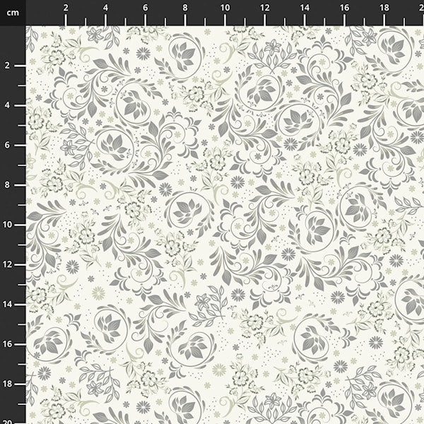 Stof - Blue and Marble 4502-876 100% Cotton Fabric