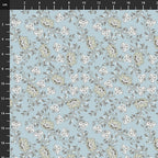 Stof - Blue and Marble 4502-877 100% Cotton Fabric