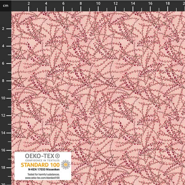 Stof - Filippa's Line 4514-031 Dash Pink 100% Cotton Fabric