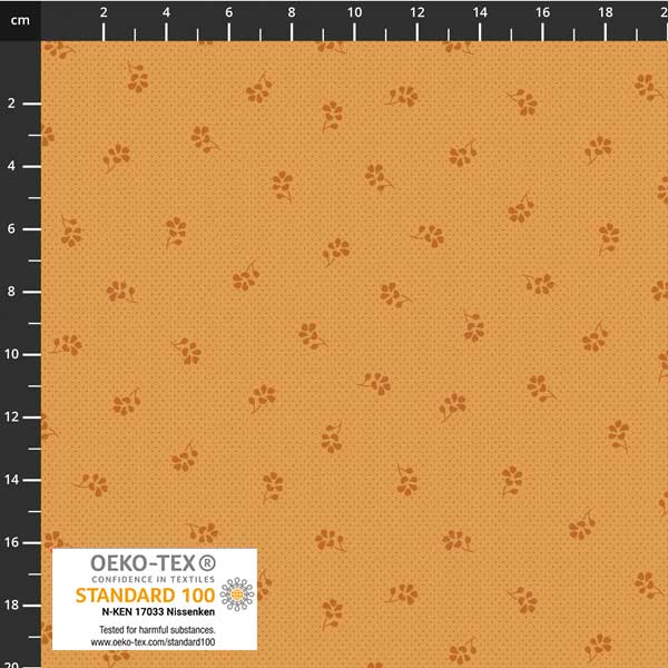 Stof - Tiny Delight 4514-237 Ochre 100% Cotton Fabric