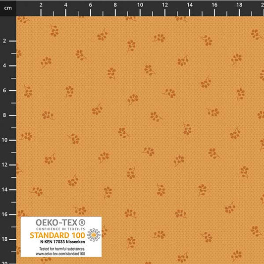 Stof - Tiny Delight 4514-237 Ochre 100% Cotton Fabric