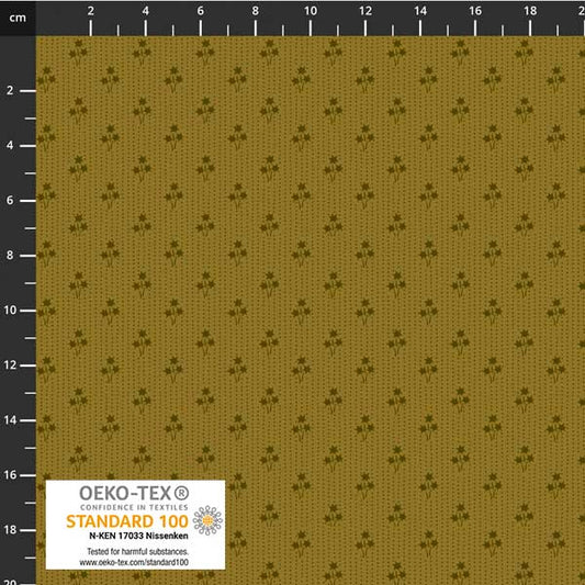 Stof - Tiny Delight 4514-248 Olive 100% Cotton Fabric