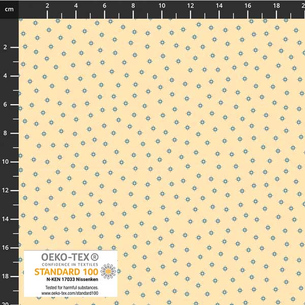 Stof - Tiny Delight 4514-265 Soft Yellow 100% Cotton Fabric