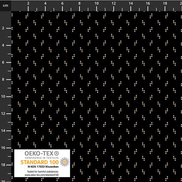 Stof - Tiny Delight 4514-279 Black 100% Cotton Fabric