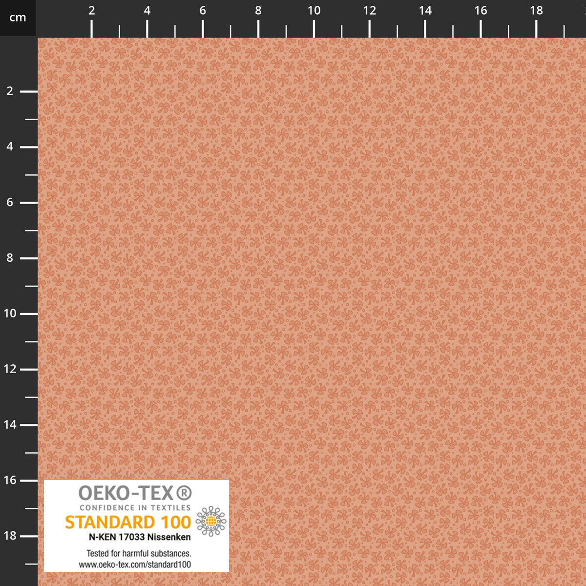 Stof - Tiny Mixture 4514-332 Peach 100% Cotton Fabric