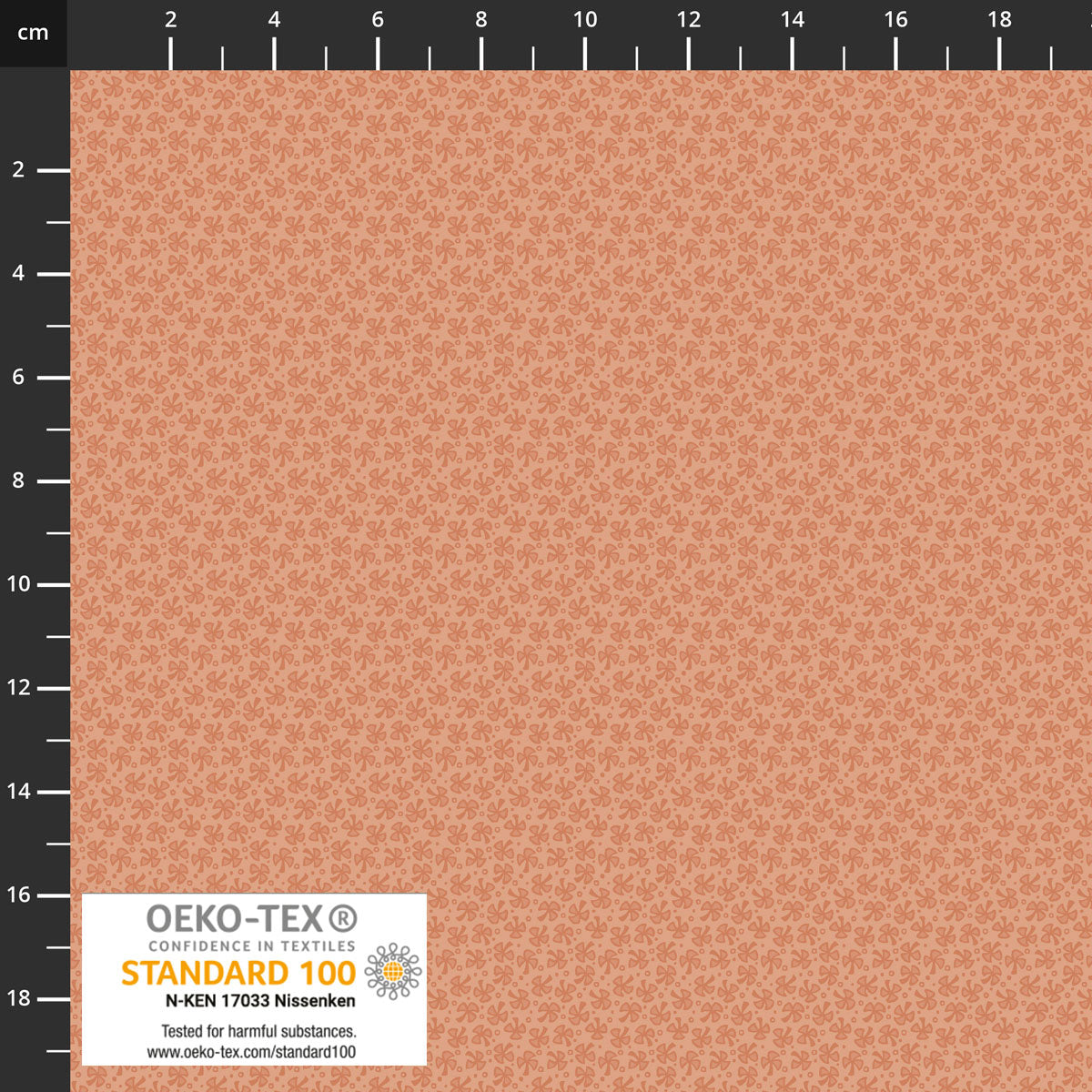 Stof - Tiny Mixture 4514-332 Peach 100% Cotton Fabric
