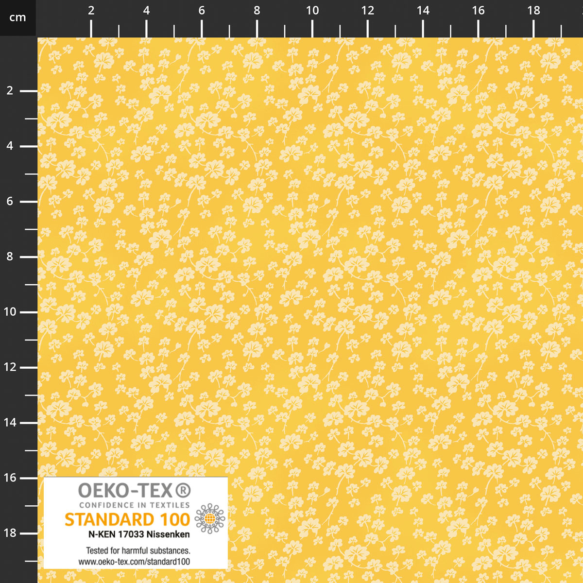 Stof - Tiny Mixture 4514-336 Yellow 100% Cotton Fabric