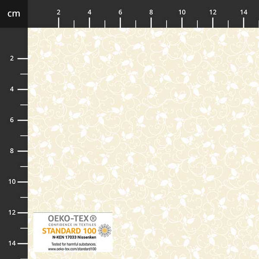 Stof - Neutral Notes 4517-009 Cream 100% Cotton Fabric