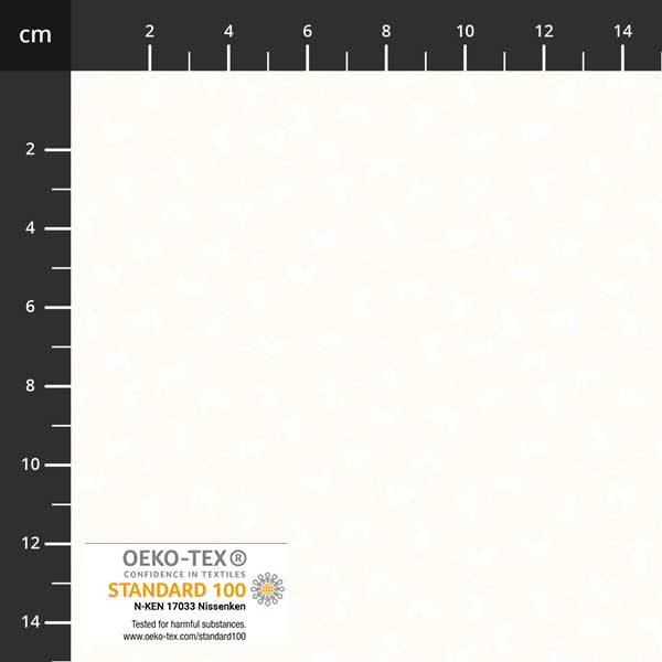 Stof - Neutral Notes 4517-011 White 100% Cotton Fabric