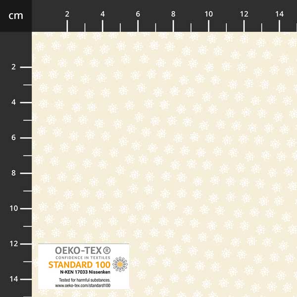 Stof - Neutral Notes 4517-029 Cream 100% Cotton Fabric