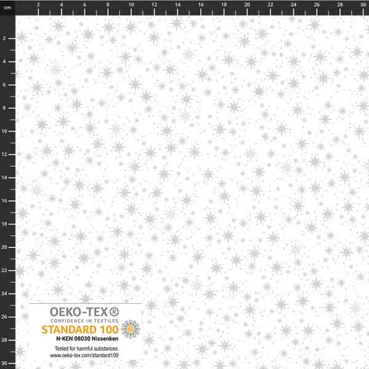Stof - Star Sprinkle 4599-105 Stars White 100% Cotton Fabric