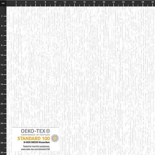 Stof - Star Sprinkle 4599-107 Stipes White 100% Cotton Fabric