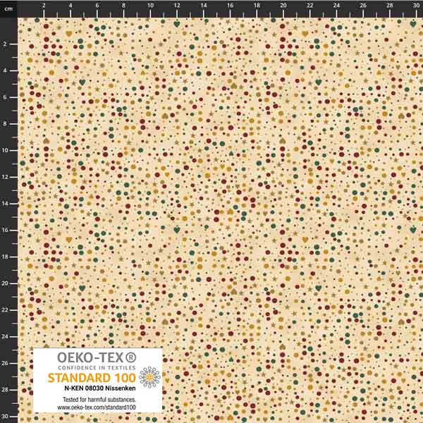 Stof - Star Sprinkle 4599-210 Spots Gold 100% Cotton Fabric