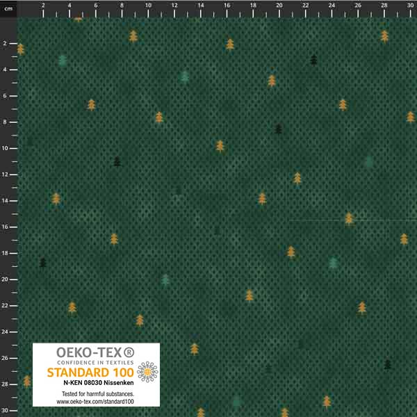 Stof - Star Sprinkle 4599-807 Trees Green 100% Cotton Fabric