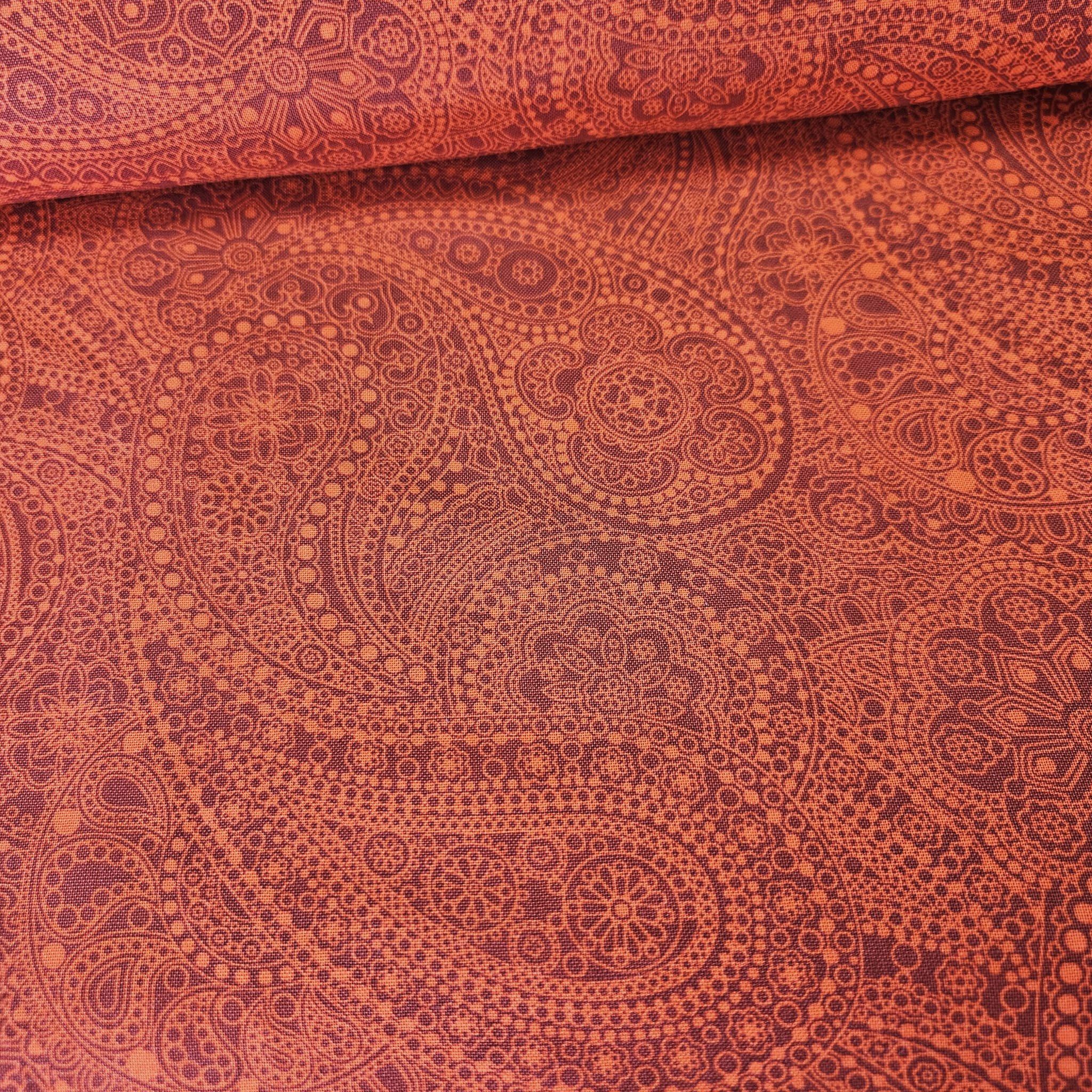 Blank Quilting - Chelsea Red Paisley 108" Extra Wide 100% Cotton Fabric