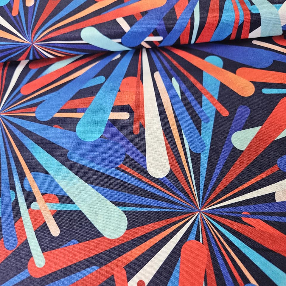 Henry Glass - Smashing Atoms 2390W 108" Extra Wide 100% Cotton Fabric