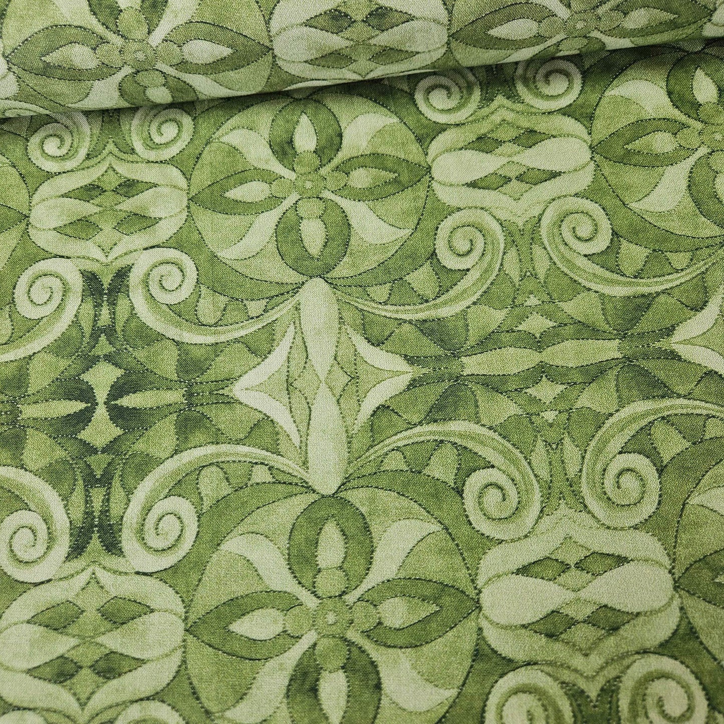 Blank Quilting - Baroque Green 108" Extra Wide 100% Cotton Fabric